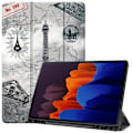 Miniatyrbild 1 av 6: Samsung Galaxy Tab S7 Plus / Tab S8 Plus Fodral Tri-Fold Pennhållare
