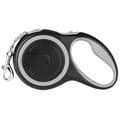 Retractable Pet Leash, Non-Slip Handle, Tangle-Free, 5 Meters, ABS/Nylon Material, Grey (FMY)