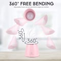 Miniatyrbillede 2 af 5: Børnenes skrivebordslampe, LED dæmpbar 24 LED øjenvenlig bordlampe 3 lysstyrkeniveauer USB genopladelig touch switch skrivebordslampe børn til læsning pink