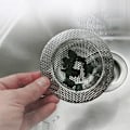 Miniatyrbillede 4 af 5: Rustfrit stål køkkenvask filter vask mesh si fl sølv Silver 9cm