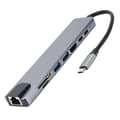 Miniatyrbillede 7 af 8: 8-i-1 Hub Type-C til HDMI RJ45 PD USB Dockingstation Type-C Hub Splitter Konverteringsadapter