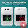 Miniatyrbillede 4 af 5: Infrarød Vertikal Automatisk Temperaturmåling Integreret Maskine Temperaturdetektor Hvid