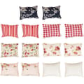 14 st Mini House Sofa Back Cushion Miniature Sofa Throw Pillows Mini Model