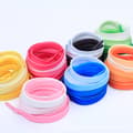 Miniatyrbillede 5 af 5: Gradient snørebånd (sort) - Flade og brede accessories til teenagere - Dekoration til afslappede spadseresko