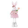 Easter Bunny Decoration Large Plush Rabbit with Telescopic Extendable Legs for Spring Table Decoration (FMY)