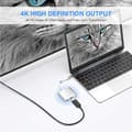 Miniatyrbilde 4 av 7: USB C-HDMI-adapter 4K HUB Type C-adapter