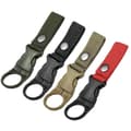 Vattenflaskspänne Vattenflaskögla Hållare för Ryggsäcksremmar Utomhuscamping, Vandring, Svart, Grön, Khaki, Röd 4-pack [DB]