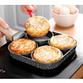 Miniatyrbild 4 av 6: Pannkakspanna, Äggpanna, Plättlagg, 4 Fack