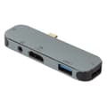 Pikkukuva 1 / 8: USB C HUB Type C - USB3.1 4K High Definition Multimedia Interface 480 Mbps 100 W virranlataus 5 in 1 USB C -sovitin