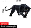 2 st - Djurdekaler, Bildekoration Dekaler Panter Bildekal 3D Simulering Bildekal