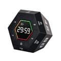 Miniatyrbillede 1 af 5: Pomodoro-timer med 6 forudindstillede intervaller og digital nedtælling/optælling til studier, arbejde, madlavning, kontor, sort