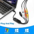 Miniatyrbillede 3 af 5: USB C Videooptagelsesadapter til AV NTSC PAL S-Video Komposit Input Konvertering