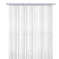 Miniatyrbild 1 av 5: String Curtain Door Fly Screen, Polyester Tassel Room Divider for Doors and Windows Home Decor, White 100 x 200 cm