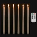 LED Dinner Candles - With Remote Control - Warm White - Flameless - Set of 6