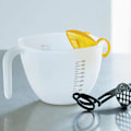 Miniatyrbild 3 av 8: Filter Measuring Cup with Scale Household Egg Mixing Filter Large Capacity Multi-function Cup Egg Mixing Bowl Baking Filter Measuring Cup