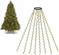 Juletrebelysning Innendørs Utendørs, 280 LED Juletrelys 2 Meter x 8 Rekker med 8 Lysmoduser & 6 Timers Timer [DB]