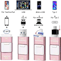 Miniatyrbillede 5 af 5: USB-nøgle til iPhone 128GB, 4-i-1 USB C-format nøgle, Photo Stick ekstern lagerenhed til iPhone iPad Android computer