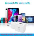 Miniatyrbillede 3 af 5: Oplader - Xiaomi - Redmi 13 - Ultrakraftig 3A - USB-Type C-kabel - Hurtigopladning