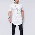 Classic Men's Training T-Shirt, Extra Long White XL
