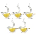 Miniatyrbillede 9 af 9: Akryl citronpresser i form af en fugl - Ergonomisk citronpresser med hældetud - 5 dele 5pcs