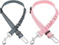 2 PCS Adjustable Dog Car Seat Belt, Dog Leash with Sho