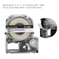 Miniatyrbild 7 av 8: 12 mm Label Maker Laminated Tape Color Tape Fits for Epson LW Series Label Printer