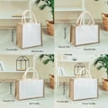 Miniatyrbillede 3 af 10: Blank Sack Tote Håndtaske SORT XL XL Sort Black XL-XL
