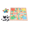2-in-1 Multifunctional Wooden Flying Chess Five-in-a-row Educational Toy Board Game (2-in-1 Chess)