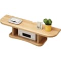 Floating TV Cabinet, Wall Shelf to Hide Cable, 2-Tier Media Console,