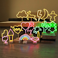 Miniatyrbillede 4 af 5: LED Neon Lys Skilt Vægsmykke Natlys USB/Batteridrevet Neon til Jul Fødselsdag Gave Fest Børn Stue Bryllup De