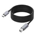 Miniatyrbillede 1 af 5: USB C til B BM-kabel, printertilslutning TypeC til USB B-ledning til pc, bærbar computer til printer, scannere 0,3 m 0.3 m