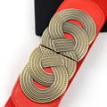 Miniatyrbilde 2 av 3: 3-pakning elastisk damebelte med bred vintage design