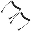 Miniatyrbillede 8 af 8: 2 stk. kamerablitz synkroniserings-PC-kabel han til han Speedlite spiralkabel universal type til studievideo