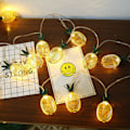Miniatyrbillede 3 af 4: USB-drevet Retro Smedejerns Ananas Lampe Dekorationslys
