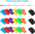 Miniatyrbild 3 av 4: Flexible Key Covers for Key Identification - 8 Colors, 24 Pieces