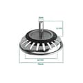 Miniatyrbilde 2 av 5: Vaskplugg, vaskfilter, 80 mm vask, vaskplugg i rustfritt stål, vasksilfilter