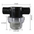 Miniatyrbild 4 av 5: Water Pump Strainer Filter, RV Replacement 1/2 \" Twisted Pipe Strainer
