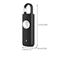 Miniatyrbillede 1 af 5: Ny Kvinders 130db Ulvealarm (genopladelig) Sort