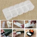 Miniatyrbilde 5 av 5: 1 stk. sushiform, risbolle sushiform, DIY kjøkkenutstyr, PP-produksjon av matkvalitet, risbolle sushiform, risbolle sushiform