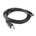 Miniatyrbillede 1 af 5: 3 meter sort USB standard 2.0 firkantet port printkabel kabel printer datakabel alle kobbertråde magnetisk ring skærm, 5-pak