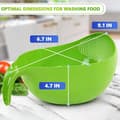 Miniatyrbild 2 av 5: Electric Rice Filter Rice Cooker - Quinoa Filter with Handle Plastic Filter Pot with Handle - Vegetable Dishwasher Green