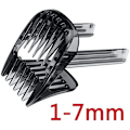 Miniatyrbild 2 av 4: 2 st Nya 1-7 mm Hårklippningskammar för Philips HC9450 HC9490 HC9452 HC7460 HC7462 Ersättningskammar för Hårtrimmer av Hög Kvalitet - casa