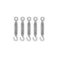 M4 Turnbuckle with Hook and Eye 304 Stainless Steel - 5 Pack