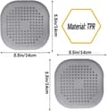 Miniatyrbild 2 av 5: 2-pack grå silikonavloppsskydd, köksavloppsfilter med sugkopp, badkarsavloppslockfilter, köks- och badrumsavloppsfilter.