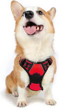 Miniatyrbild 4 av 4: Dog Harness, Anti-Pull Y-Shaped, Reflective Red, Size M, Nylon Pet Products