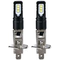 2x H1 6000k Super Lyssterk Hvit 6000lm DRL LED-lyssett Forlykter