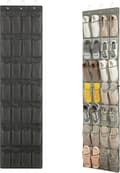 Shoe Rack for Door, 28 Pockets, Multifunctional Hanging Storage, Shoe Organizer, Grey