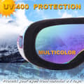 Pikkukuva 4 / 5: Laskettelulasit, 2 kpl - Musta Multicolor/Rainbow Multicolor, Lumi