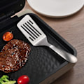 Miniatyrbillede 3 af 9: 10-tommers metalspatelsæt SUS304 rustfrit stål stegepalet med slidser hamburger vender flad grillspatel til madlavning