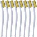 Small Brass Brush 8 Pcs Mini Wire Brush for Cleaning Solder Slag, Rust, 3D Printer Nozzle